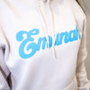 STYLED HOODIE IN BONE (BABY BLUE)